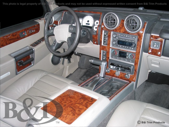 Hummer H2 03-up Wood Dash Kit by B&I