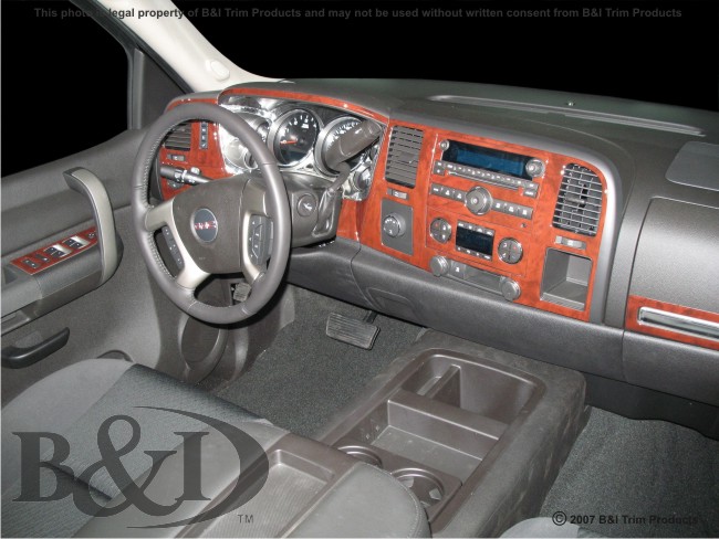 Chevy Silverado 07-up Wood Dash Kit by B&I