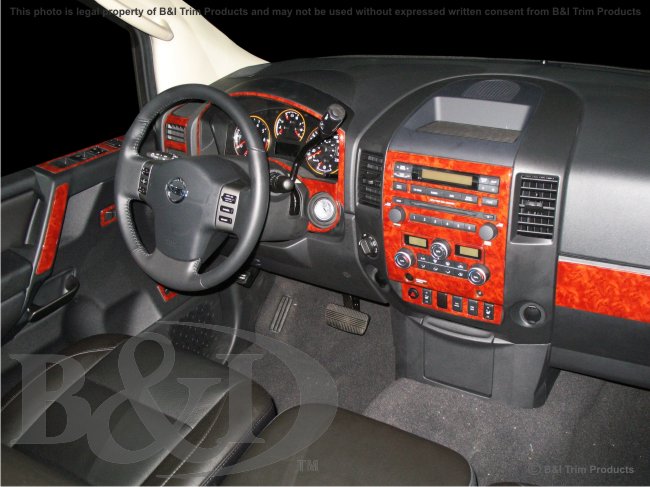 Nissan Titan 08-up Wood Dash Kit by B&I