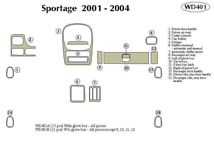 Kia Sportage Dash Kit by B&I