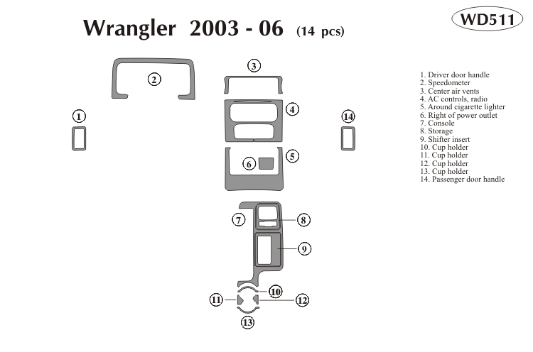 Jeep Wrangler Dash Kit by B&I