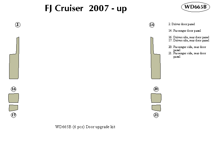 Toyota Fj Cruiser Dash Kit by B&I