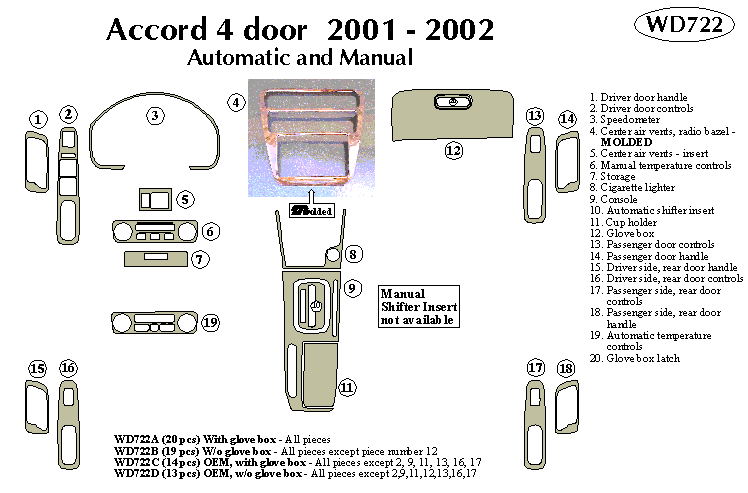 Honda Accord Dash Kit by B&I