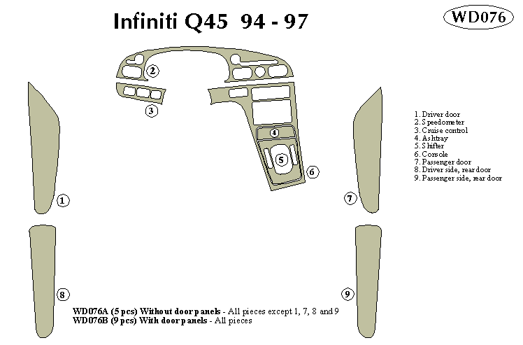 Fiti Q45 Dash Kit by B&I